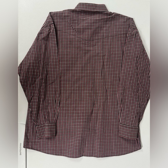 Lucchese 1883 Button Down Shirt Red Plaid Check Long Sleeve Western Cowboy Men L - Picture 7 of 7